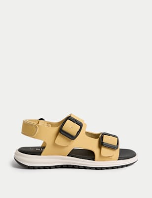 

Boys M&S Collection Kids' Double Buckle Sporty Sandals (4 Small - 2 Large), Mustard