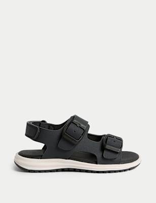 

Boys M&S Collection Kids' Double Buckle Sporty Sandals (4 Small - 2 Large) - Black Mix, Black Mix