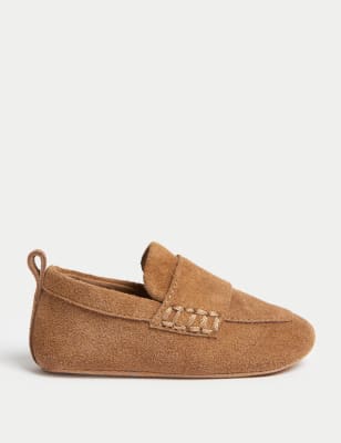 

M&S Collection Mocasín de ante para bebés (0-18 meses) - Tan, Tan