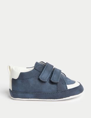 

M&S Collection Kinderwagen-Turschuhe mit Klettverschluss (3-18 M.) - Navy Mix, Navy Mix