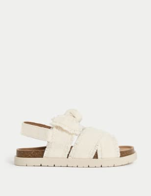 

Girls M&S Collection Kids' Chunky Bow Sandals (4 Small - 2 Large), Natural