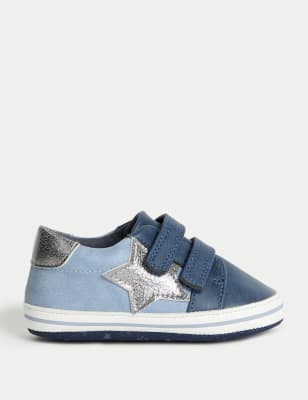 

Unisex,Boys,Girls M&S Collection Baby Riptape Pre-Walker Shoes (0-18 Mths) - Blue, Blue