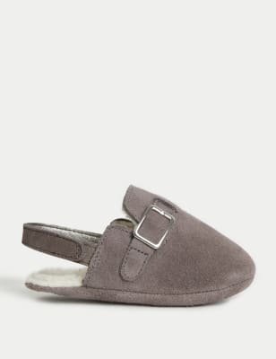 

Unisex,Boys,Girls M&S Collection Baby Suede Shoes (0-18 Mths) - Grey, Grey