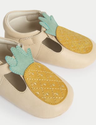 

Girls M&S Collection Baby Pineapple Riptape T Bar Shoes (0-18 Mths) - Soft Yellow, Soft Yellow