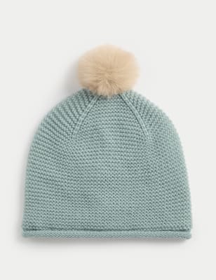 

Unisex,Boys,Girls M&S Collection Kids' Winter Hat (0-3 Yrs) - Light Verdigris, Light Verdigris