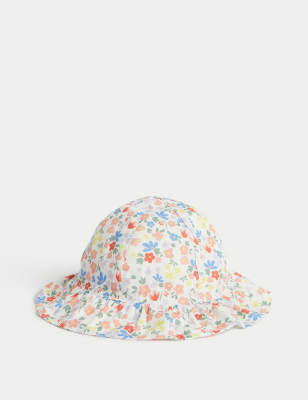 

Girls M&S Collection Pure Cotton Reversible Sun Hat (0-1 Yrs) - Pink Mix, Pink Mix