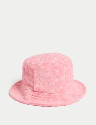 

Girls M&S Collection Kids' Cotton Rich Floral Sun Hat (1-13 Yrs) - Pink, Pink