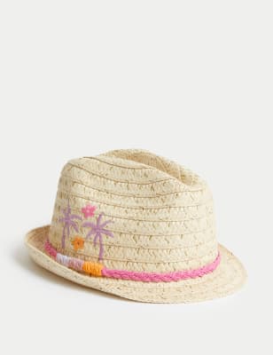 

Girls M&S Collection Kids' Palm Tree Sun Hat (1-13 Yrs) - Natural, Natural