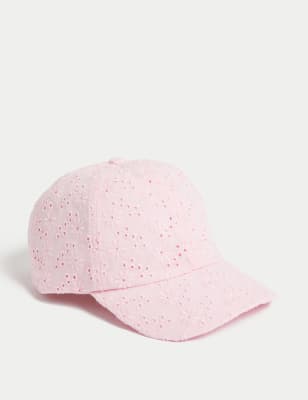 

Girls M&S Collection Kids' Pure Cotton Embroidered Baseball Cap (1-13 Yrs) - Light Pink, Light Pink