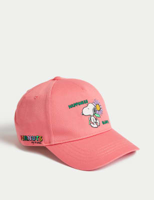 

Girls M&S Collection Kids' Pure Cotton Snoopy™ Baseball Cap (6-13 Yrs) - Coral, Coral