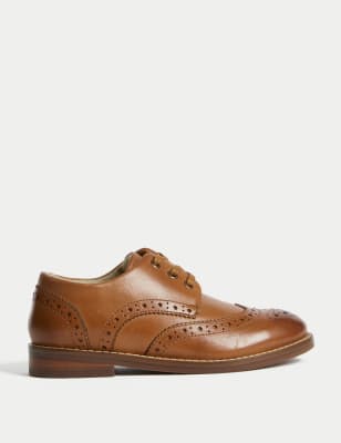 

Boys M&S Collection Kids' Leather Brogues (8 Small - 2 Large) - Tan, Tan