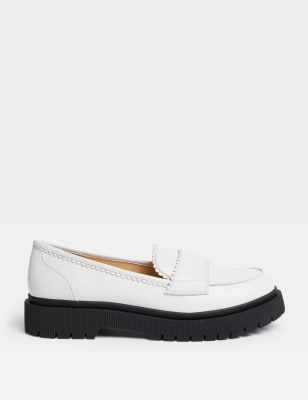 

Girls M&S Collection Kids' Freshfeet™ Loafers (13 Small - 6 Large) - White Mix, White Mix