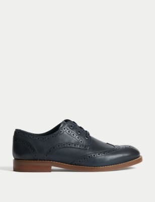 

Boys M&S Collection Kids' Leather Brogues (3 Large - 7 Large) - Navy, Navy