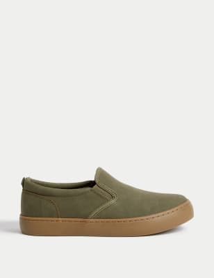 

M&S Collection Zapatos infantiles sin cordones Freshfeet™ (1 grande-7 grande) - Khaki, Khaki