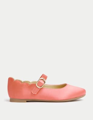 

Girls M&S Collection Kids' Freshfeet™ Mary Jane Shoes (4 Small - 2 Large) - Coral, Coral