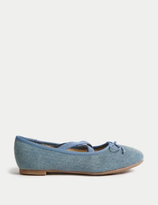 

M&S Collection Ballerinas für Kinder (20,5-39,5) - Blue Denim, Blue Denim