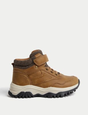 

Boys M&S Collection Kids' Water Resistant Hiker Boots (4 Small - 7 Large) - Brown Mix, Brown Mix