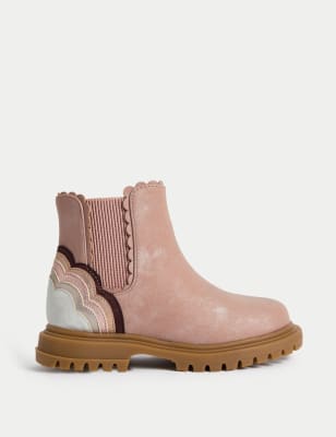 

Girls M&S Collection Kids' Freshfeet™ Chelsea Boots (4 Small - 2 Large) - Pink Mix, Pink Mix