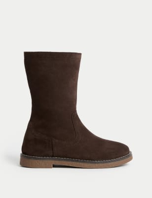 

Girls M&S Collection Kid's Suede Boots (4 Small-2 Large) - Chocolate, Chocolate