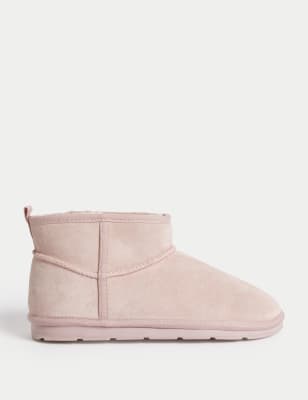 

Unisex,Boys,Girls M&S Collection Kids' Suede Ankle Boots (4 Small - 6 Large) - Pale Pink, Pale Pink