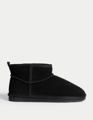 

Unisex,Boys,Girls M&S Collection Kids' Suede Ankle Boots (4 Small - 6 Large) - Black, Black