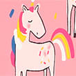Kids' Unicorn Wellies (5 Small - 12 Small), PINK MIX, swatch