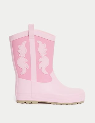 

Girls M&S Collection Kids' Patterned Wellies (4 Small - 2 Large) - Rose Pink, Rose Pink