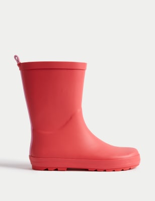 

Unisex,Boys,Girls M&S Collection Kids' Wellies (4 Small - 6 Large) - Coral, Coral