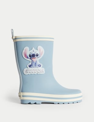 

Girls M&S Collection Kids' Stitch Wellies (4 Small - 2 Large), Blue Mix