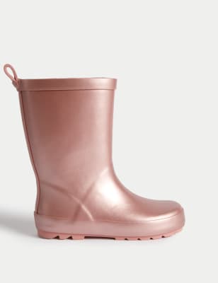 

Girls M&S Collection Kids' Metallic Wellies (4 Small - 6 Large) - Pink, Pink