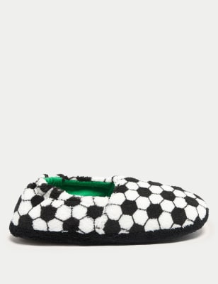 

Boys M&S Collection Kids' Football Slippers (13 Small -7 Large) - Black Mix, Black Mix