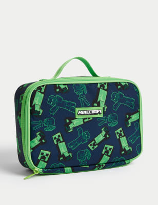 

Boys M&S Collection Kids' Minecraft™ Lunch Box - Green Mix, Green Mix