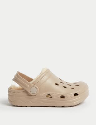 

Girls M&S Collection Kids' Fur Lined Clogs (4 Small - 6 Large) - Oatmeal, Oatmeal