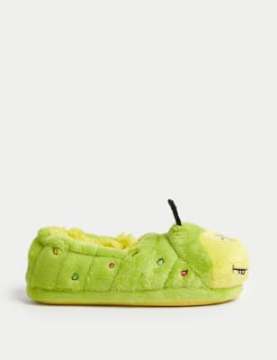 

Unisex,Boys,Girls Colin the Caterpillar™ Kids' Colin The Caterpillar Slippers (4 Small - 6 Large) - Green Mix, Green Mix