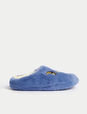 

Boys M&S Collection Kids' Minions™ Faux Fur Slippers (9 Small - 7 Large) - Powder Blue, Powder Blue