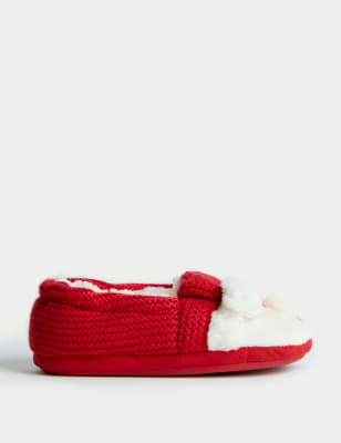 

Unisex,Boys,Girls M&S Collection Kids' Santa Slippers (4 Small - 7 Large) - Red Mix, Red Mix