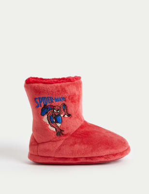 

M&S Collection Slipper-Stiefel für Kinder mit Spider-Man™-Motiv (20,5-32) - Red, Red