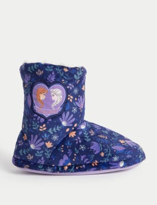 

M&S Collection Zapatillas infantiles estilo bota de Frozen™ de Disney (4 pequeño-13 pequeño) - Navy Mix, Navy Mix