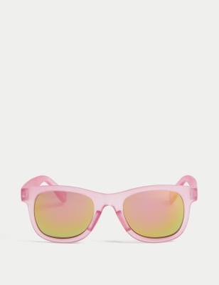 

Girls M&S Collection Kids' Recycled Plain Wayfarer Sunglasses - Sugar Pink, Sugar Pink