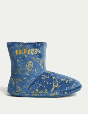 

Unisex,Boys,Girls M&S Collection Kids' Harry Potter™ Slipper Boots (13 Small - 6 Large) - Blue Denim, Blue Denim