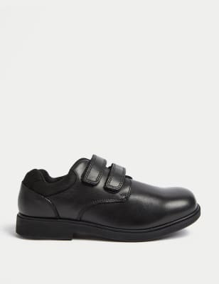 

Boys M&S Collection Kids' Leather Riptape School Shoes (8 Small - 2 Large) - Black, Black