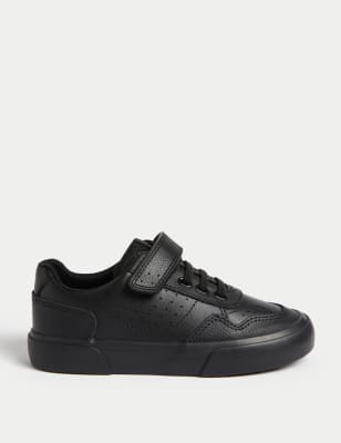 

M&S Collection Kinderschuhe aus Leder für die Schule mit Klettverschluss (25,5-34,5) - Black, Black