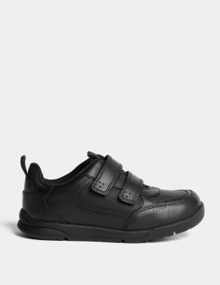 

M&S Collection Lederschuhe für die Schule mit Klettverschluss (25,5-34,5) - Black, Black