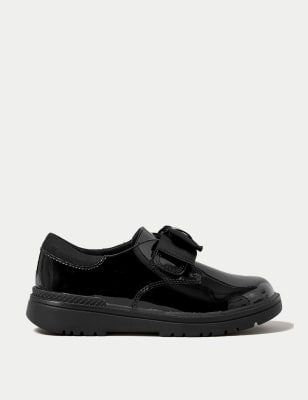 

M&S Collection Kinderschuhe aus Leder für die Schule mit Schleife (25,5-34,5) - Black, Black
