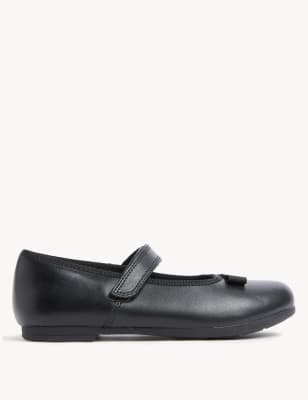 

M&S Collection Kinderschuhe aus Leder für die Schule mit Schleife (25,5-34,5) - Black, Black