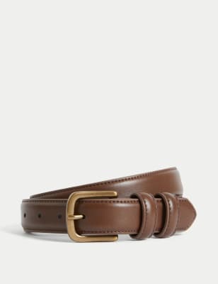 

Unisex,Boys,Girls M&S Collection Kids' Faux Leather Belt (3-13 Yrs) - Brown, Brown