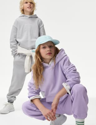 

Girls,Unisex,Boys M&S Collection Cotton Rich Oversized Hoodie (6-16 Yrs) - Lilac, Lilac