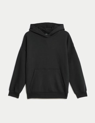 

Girls M&S chef Cotton Rich Hoodie (6-16 Yrs) - Charcoal, Charcoal