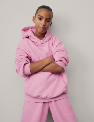 

Girls M&S Collection Cotton Rich Hoodie (6-16 Yrs) - Pink, Pink