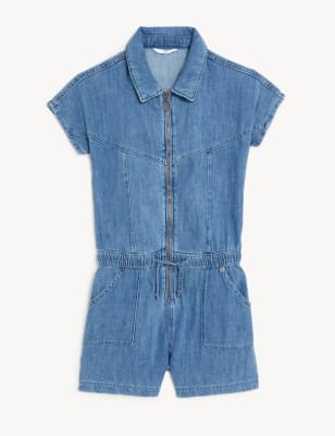 

Girls M&S Collection Denim Playsuit (6-16 Yrs), Denim